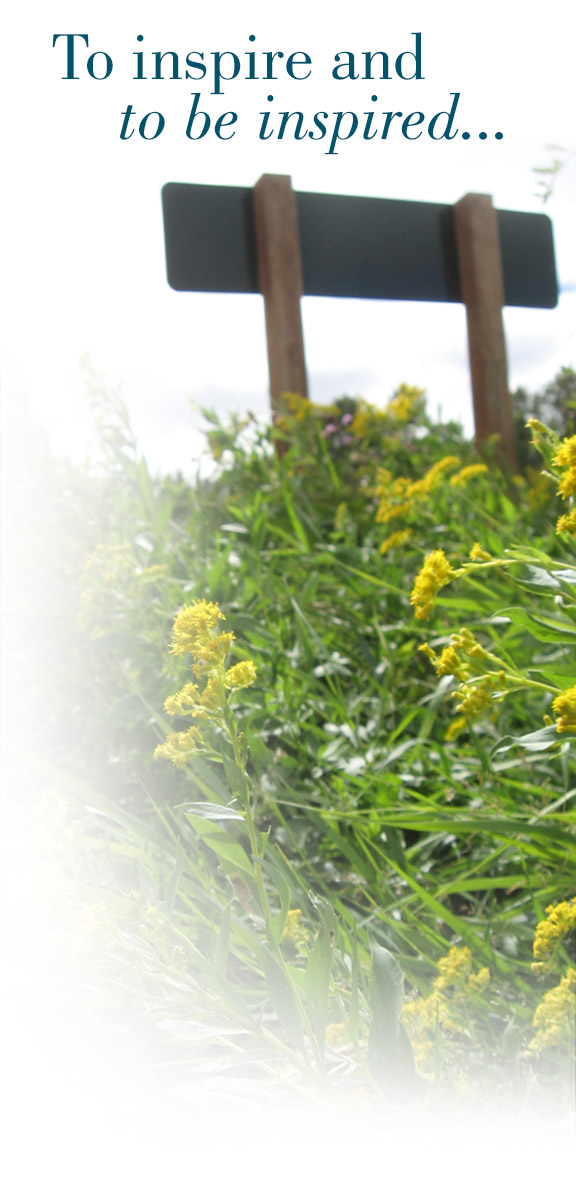 To inspire and to be inspired